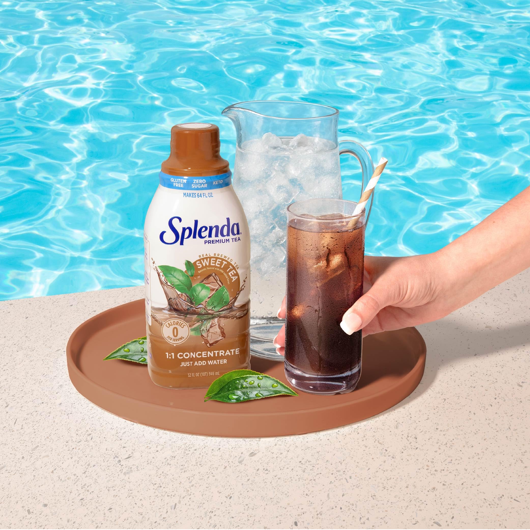 SPLENDA Premium Sweet Tea natural flavors close-up for a clean taste