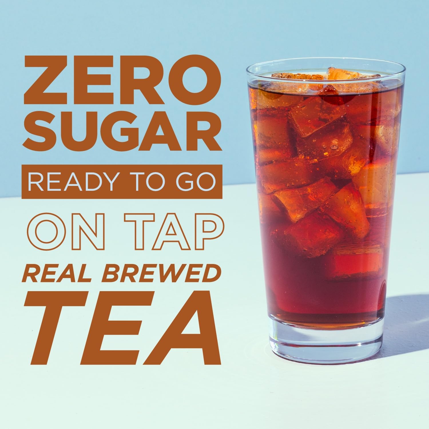 SPLENDA Premium Sweet Tea On Tap bag-in-box packaging showcases eco-friendly design.