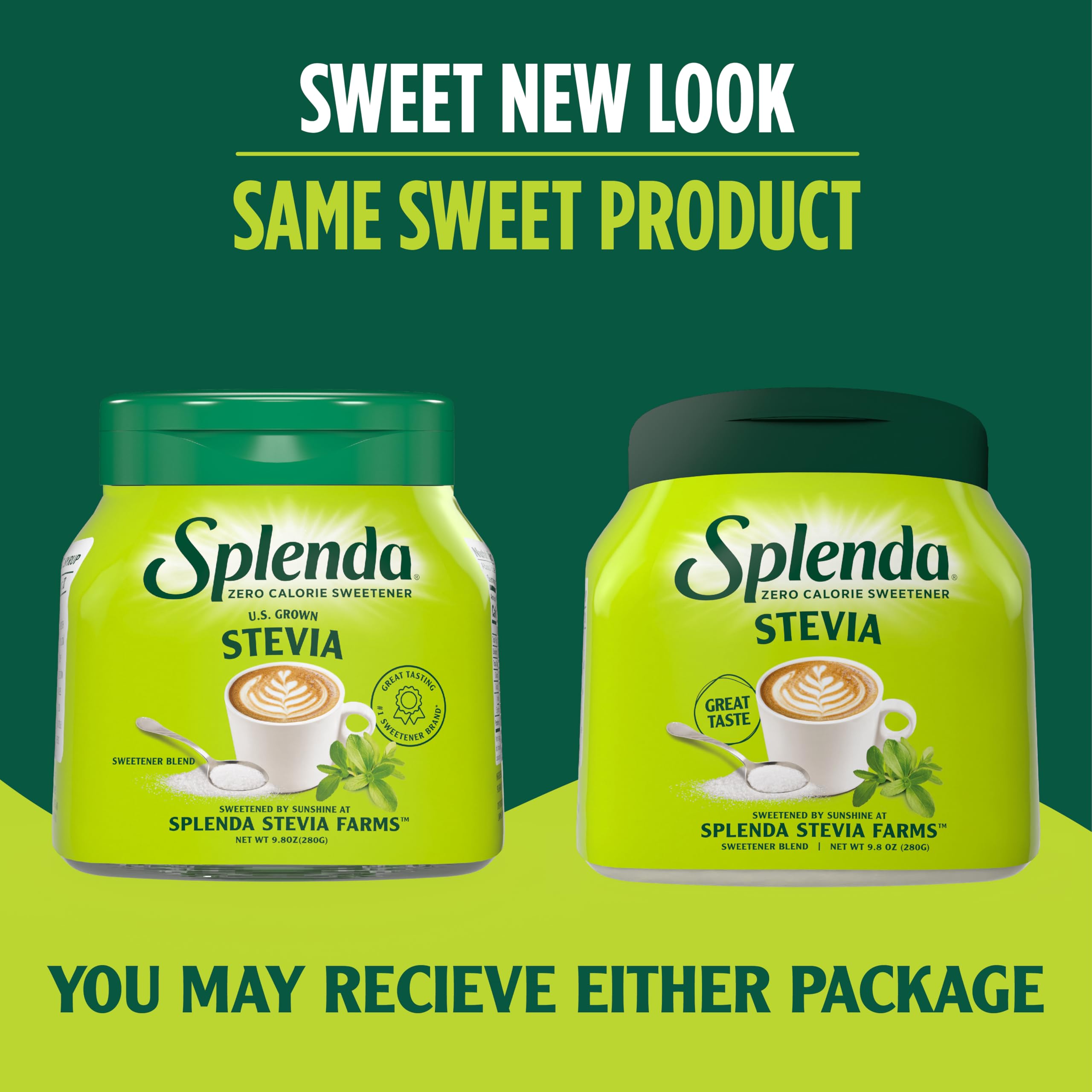 SPLENDA Stevia baking ingredients scene emphasizes versatile sugar substitute