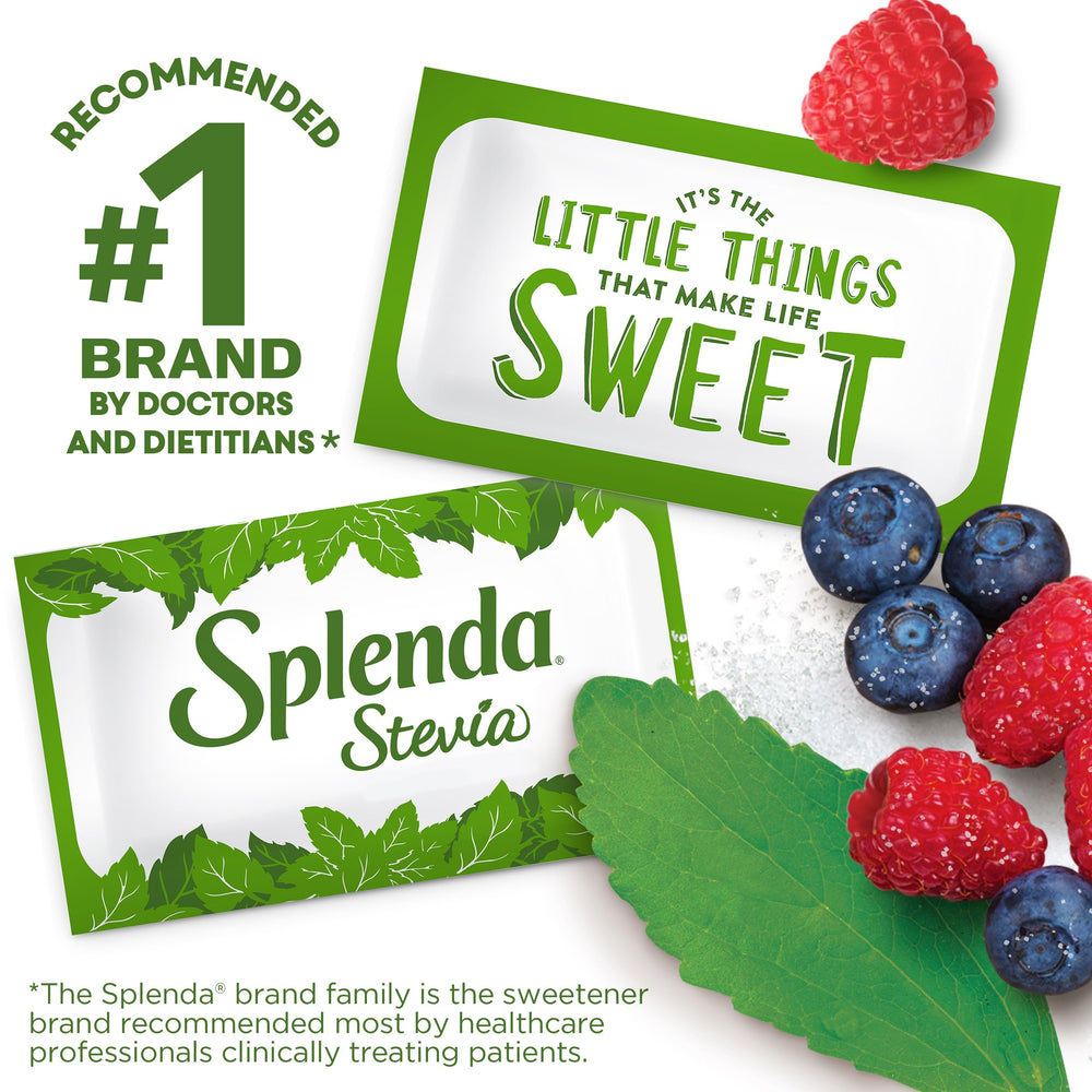 Splenda Stevia packets for coffee and tea to reduce calories.