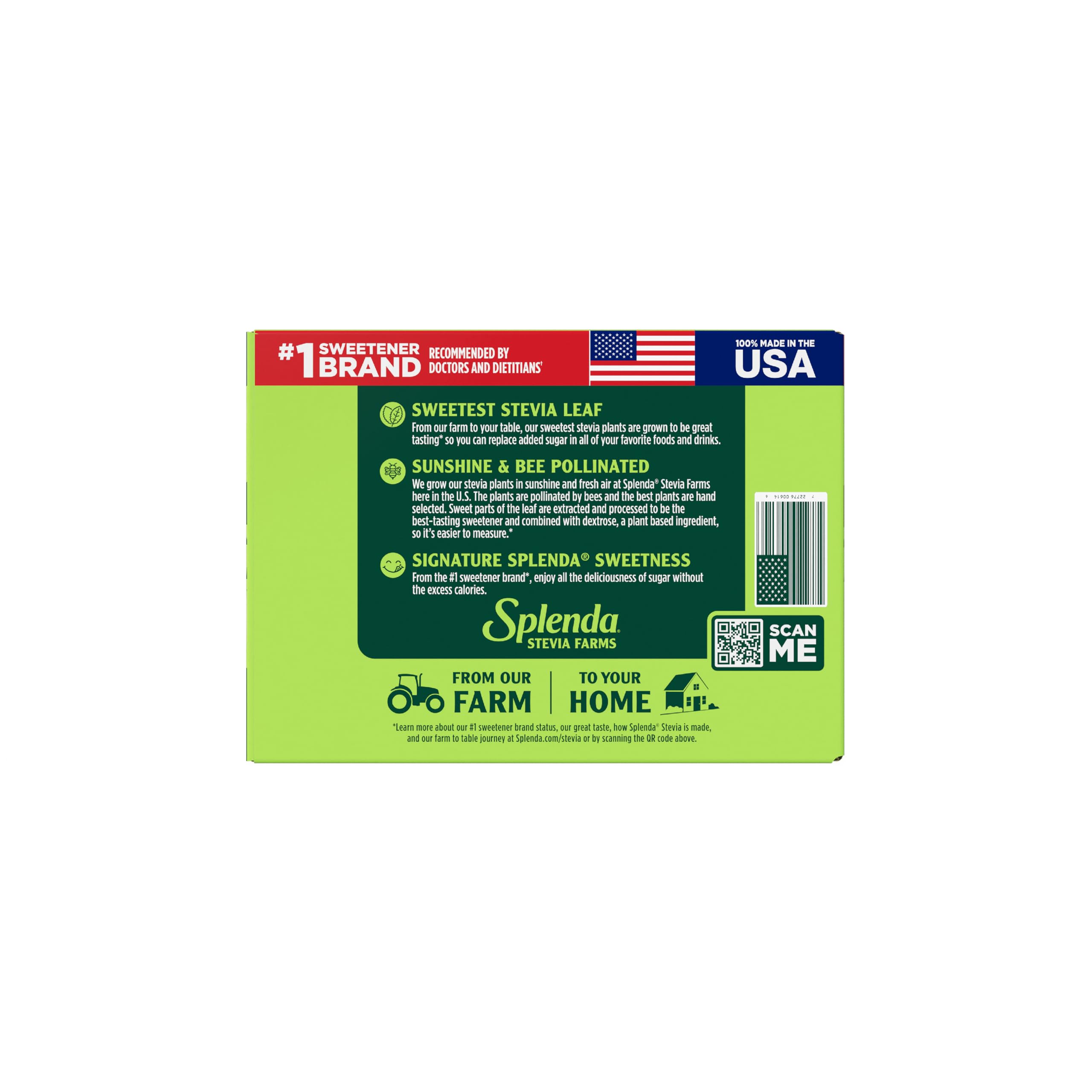 SPLENDA Stevia farm-grown stevia highlights natural sourcing from a Florida farm