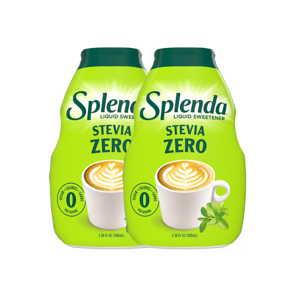 SPLENDA Stevia Liquid Drops bottle ready for on-the-go zero-calorie sweetness