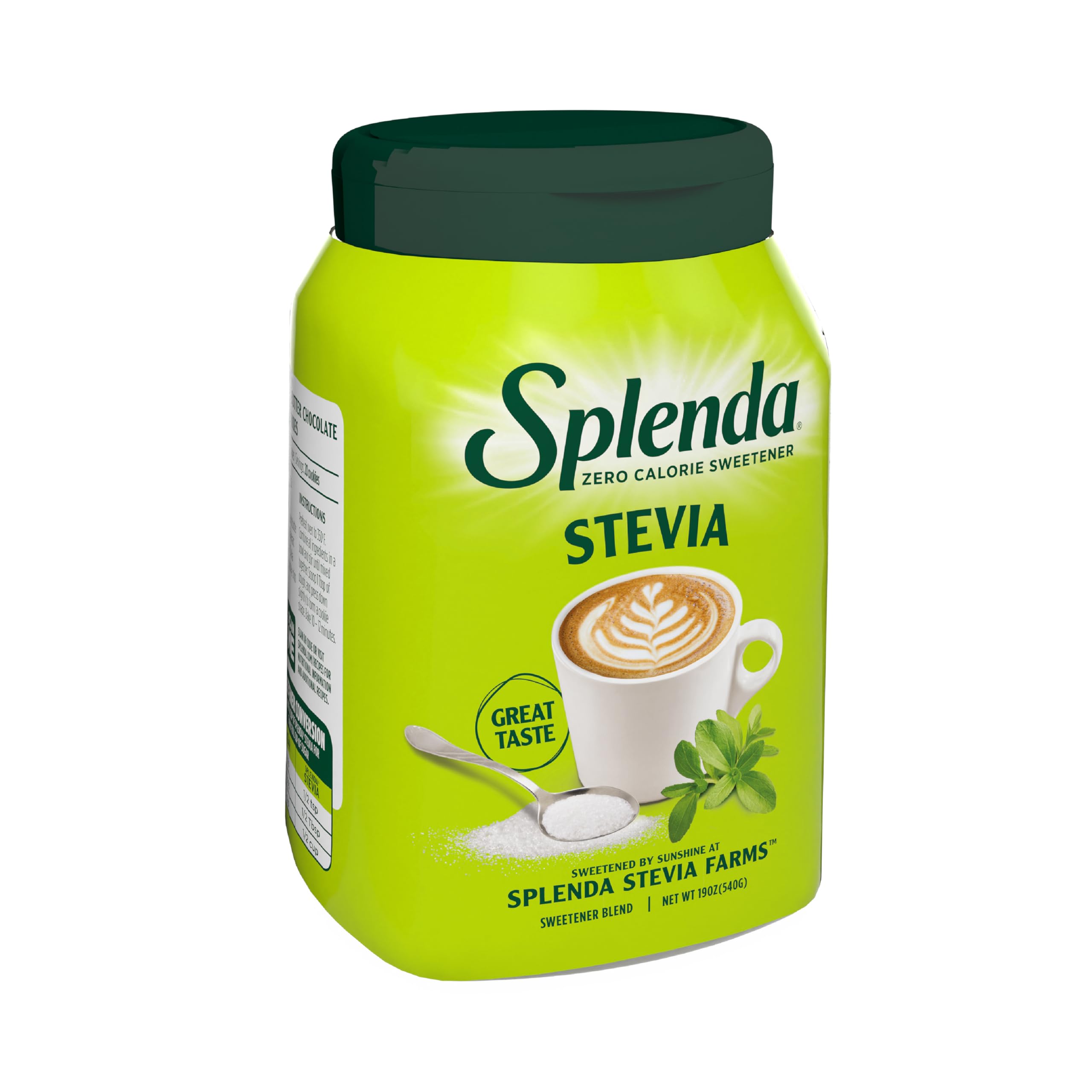SPLENDA Stevia stirred into a refreshing drink.