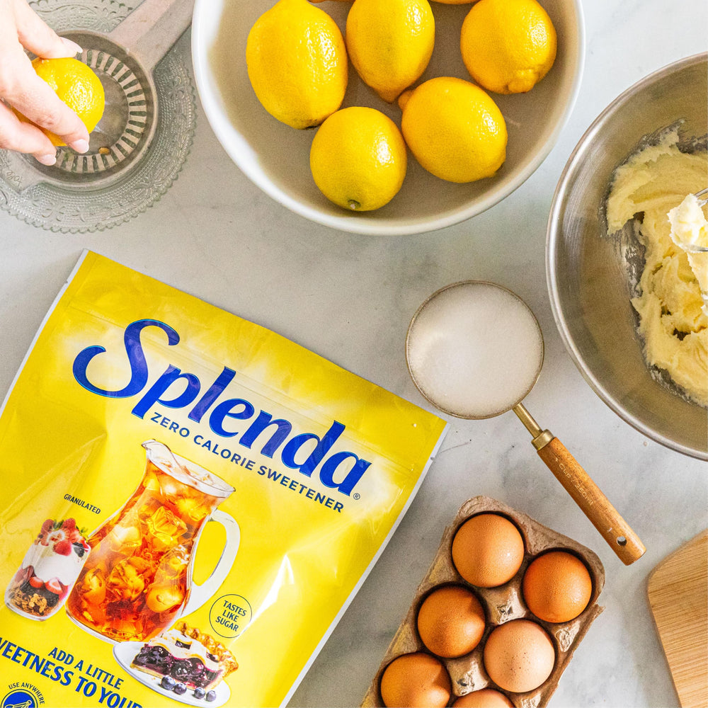 SPLENDA sugar substitute suited for fruit and cereals.