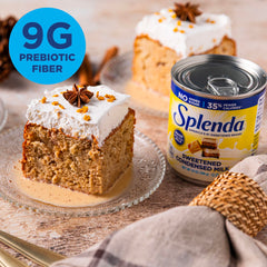 SPLENDA Sweetened Condensed Milk drizzle over coffee for a smoother taste