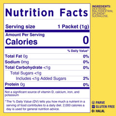 Dispensing Splenda packets, a zero-calorie option for hot and cold drinks.