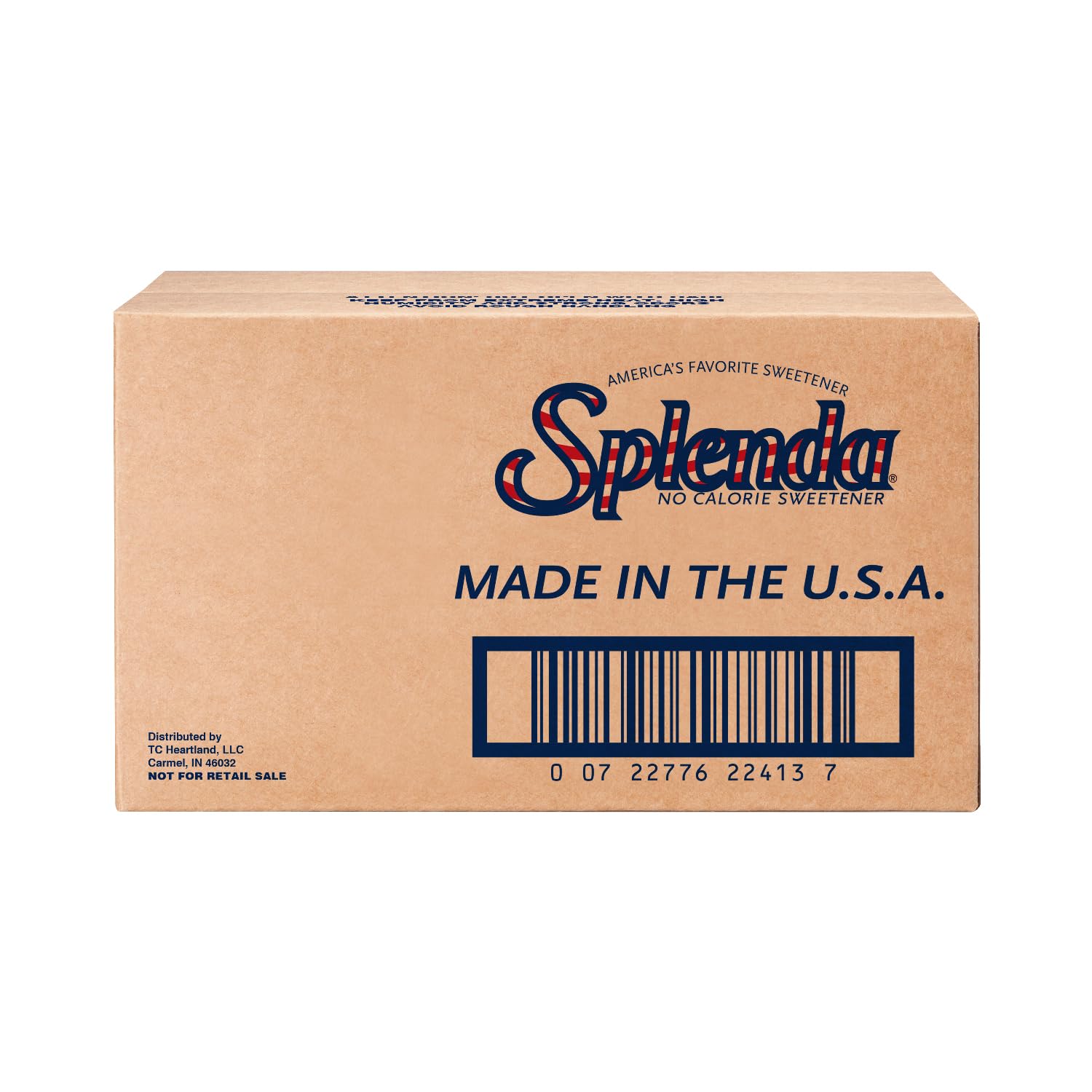 SPLENDA zero calorie packets beside coffee for sugar-like sweetness
