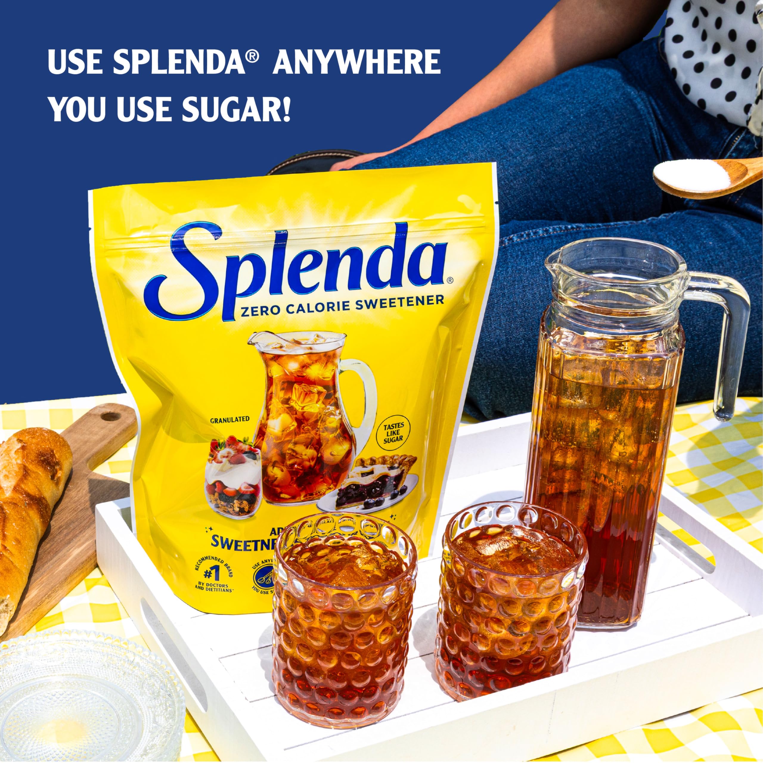 SPLENDA zero-carb sweetness enhances a coffee drink.