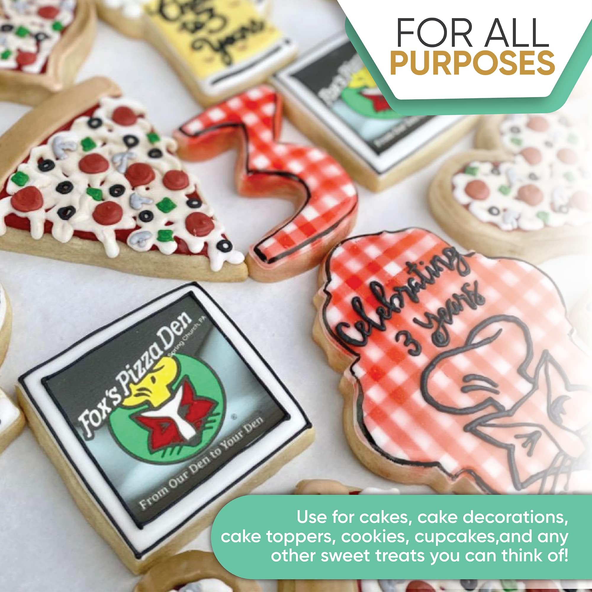 Splendid Sensations frosting sheets absorb ink for sharp edible prints.