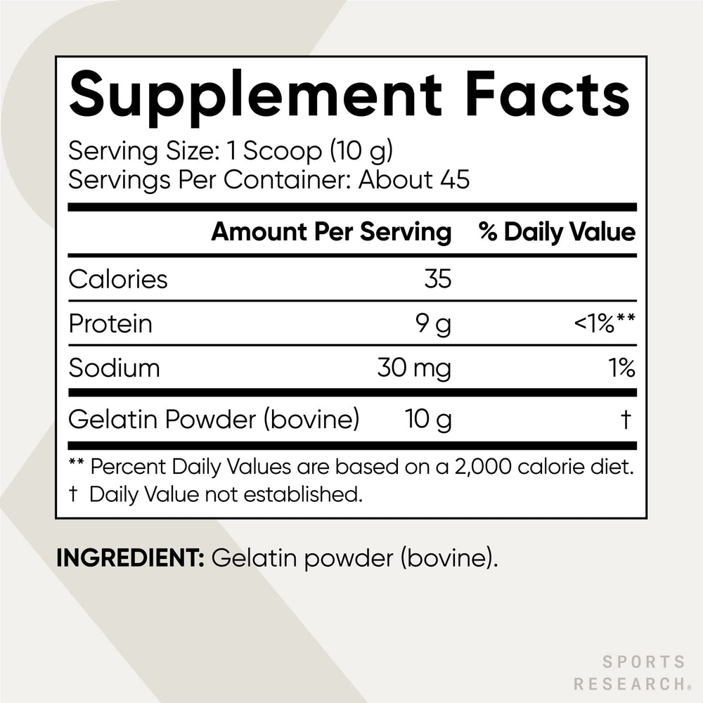 Sports Research Gelatin dissolves in hot liquids for seamless mixing.