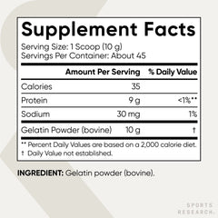 Sports Research Gelatin dissolves in hot liquids for seamless mixing.