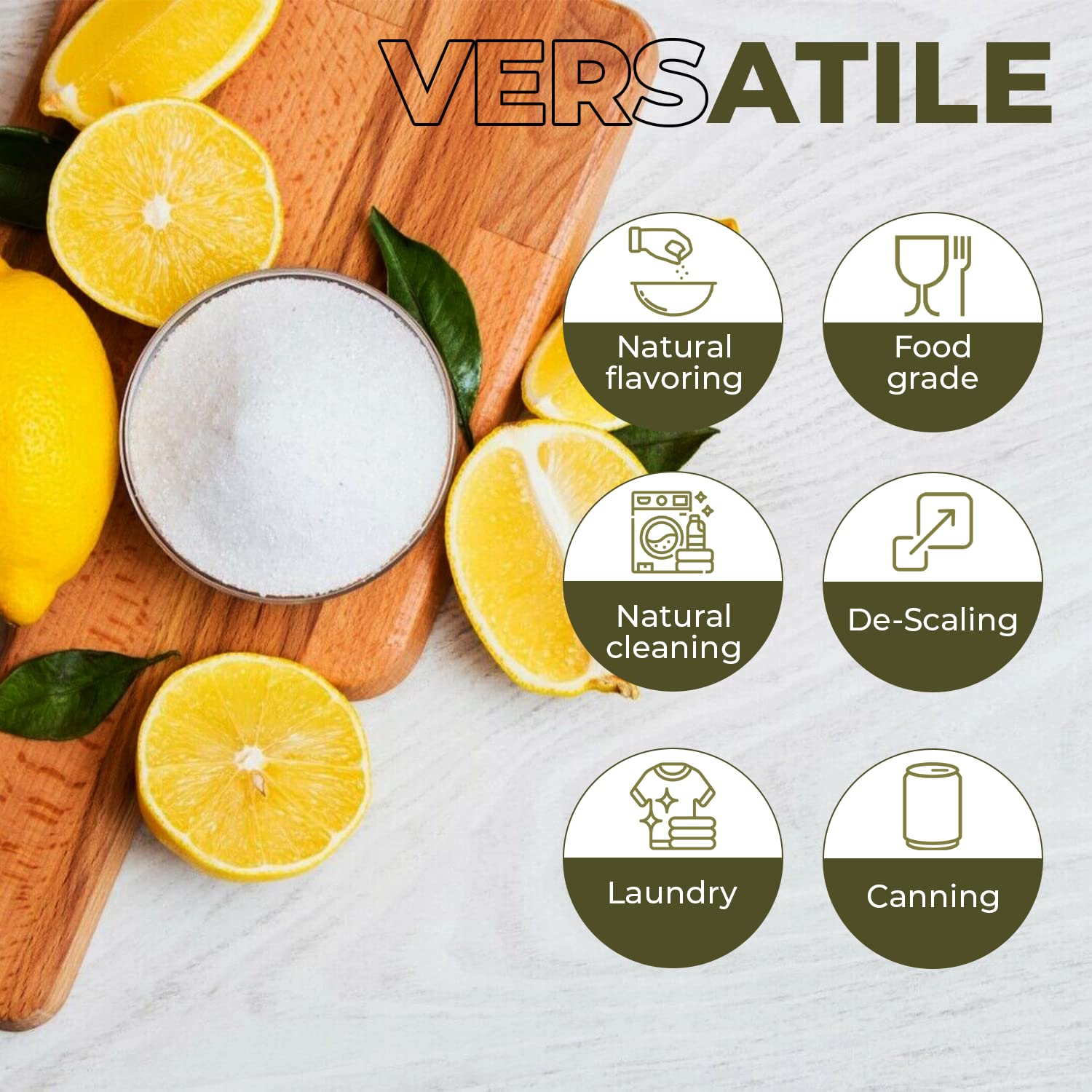 SPQR Seasonings citric acid used for coffee maker cleaning and descaling.