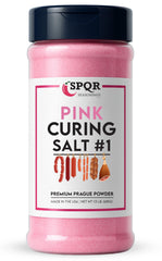 SPQR Seasonings XL curing salt No.1 bottle for large-batch meat curing.
