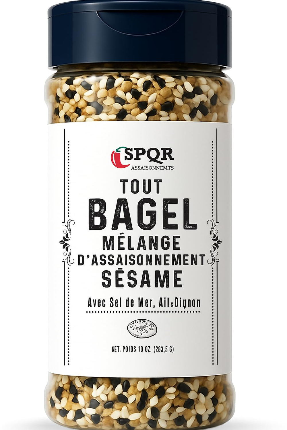 SPQR Everything Bagel Seasoning sesame seeds crunch detail
