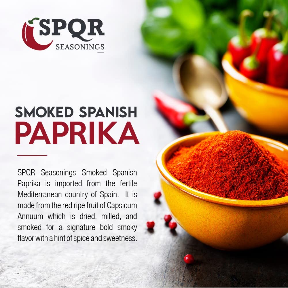 Kitchen counter display showing SPQR Smoked Paprika jar freshness
