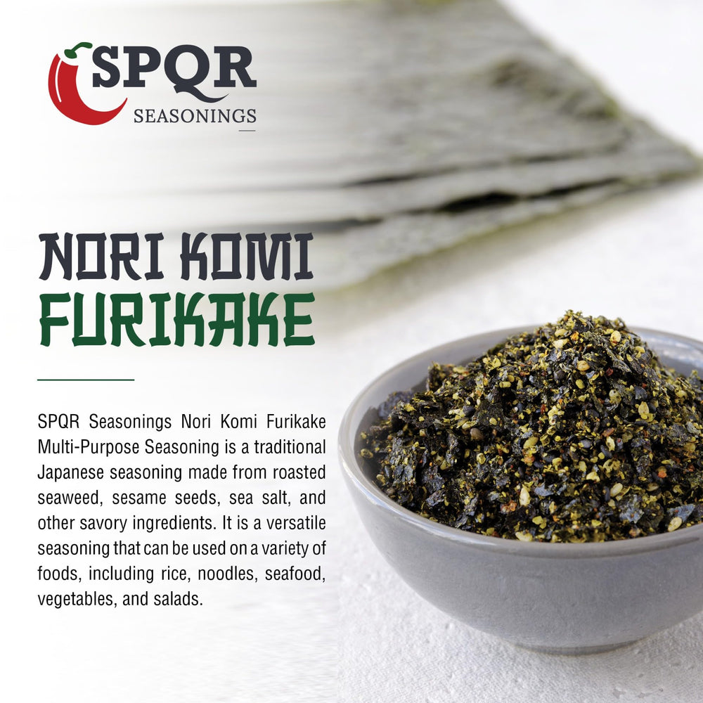 SPQR Nori Komi Furikake over soups and stews for depth