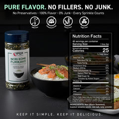 SPQR Nori Komi Furikake sprinkled on steamed rice adds depth