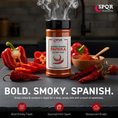 Paella dish featuring SPQR Smoked Paprika for vibrant color