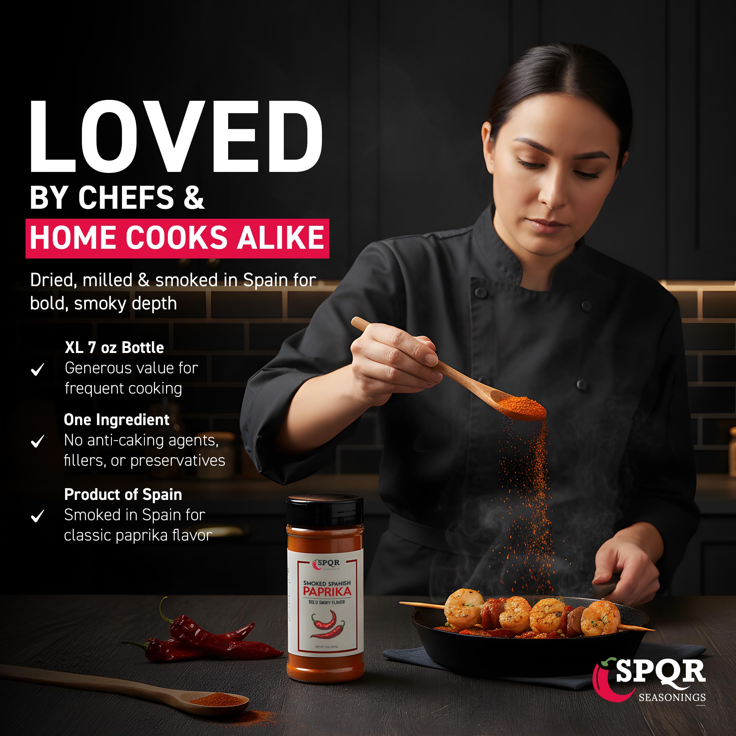 Seafood stew enhanced by SPQR Smoked Paprika's smoky depth