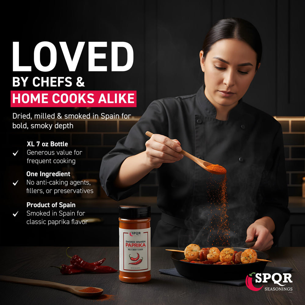 Seafood stew enhanced by SPQR Smoked Paprika's smoky depth