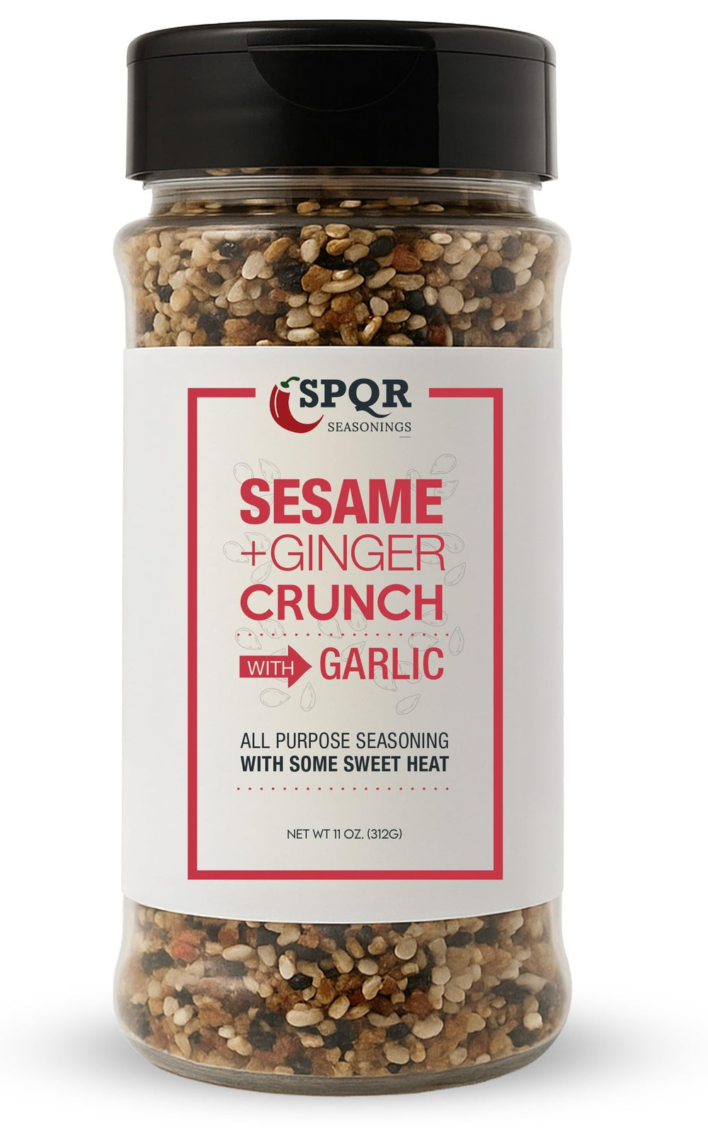 SPQR Sesame Ginger Crunch bottle pour elevates quick weeknight flavor