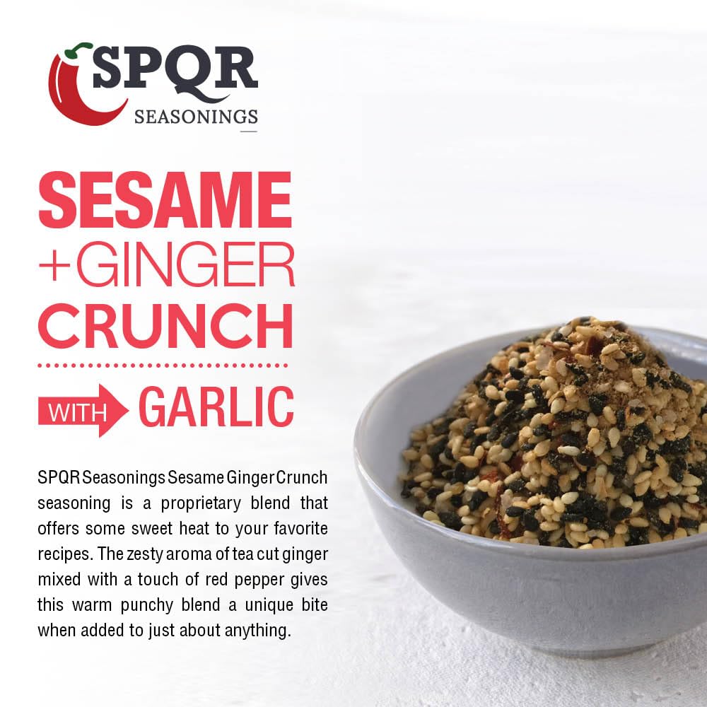 SPQR Sesame Ginger Crunch dusting-spice adds quick flavor to meals