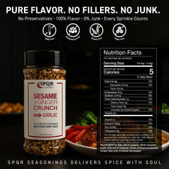 SPQR Sesame Ginger Crunch pan-stir-fry adds aroma to stir-fries