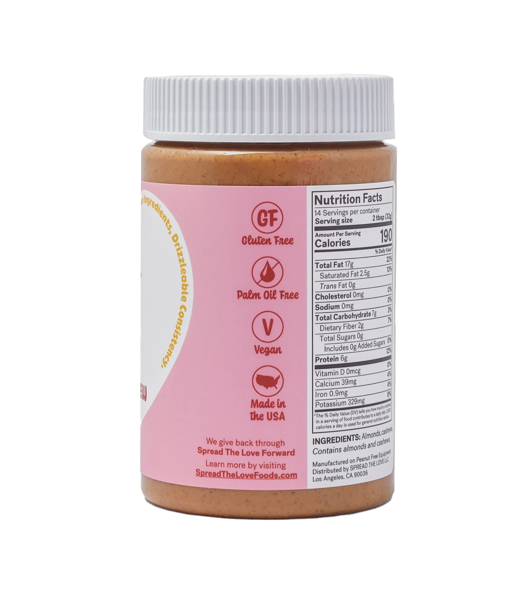 Spread The Love Almond Cashew Power Butter used in baking for rich treats