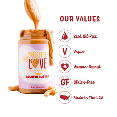 Spread The Love Basic Cashew Butter added to a smoothie for richness.