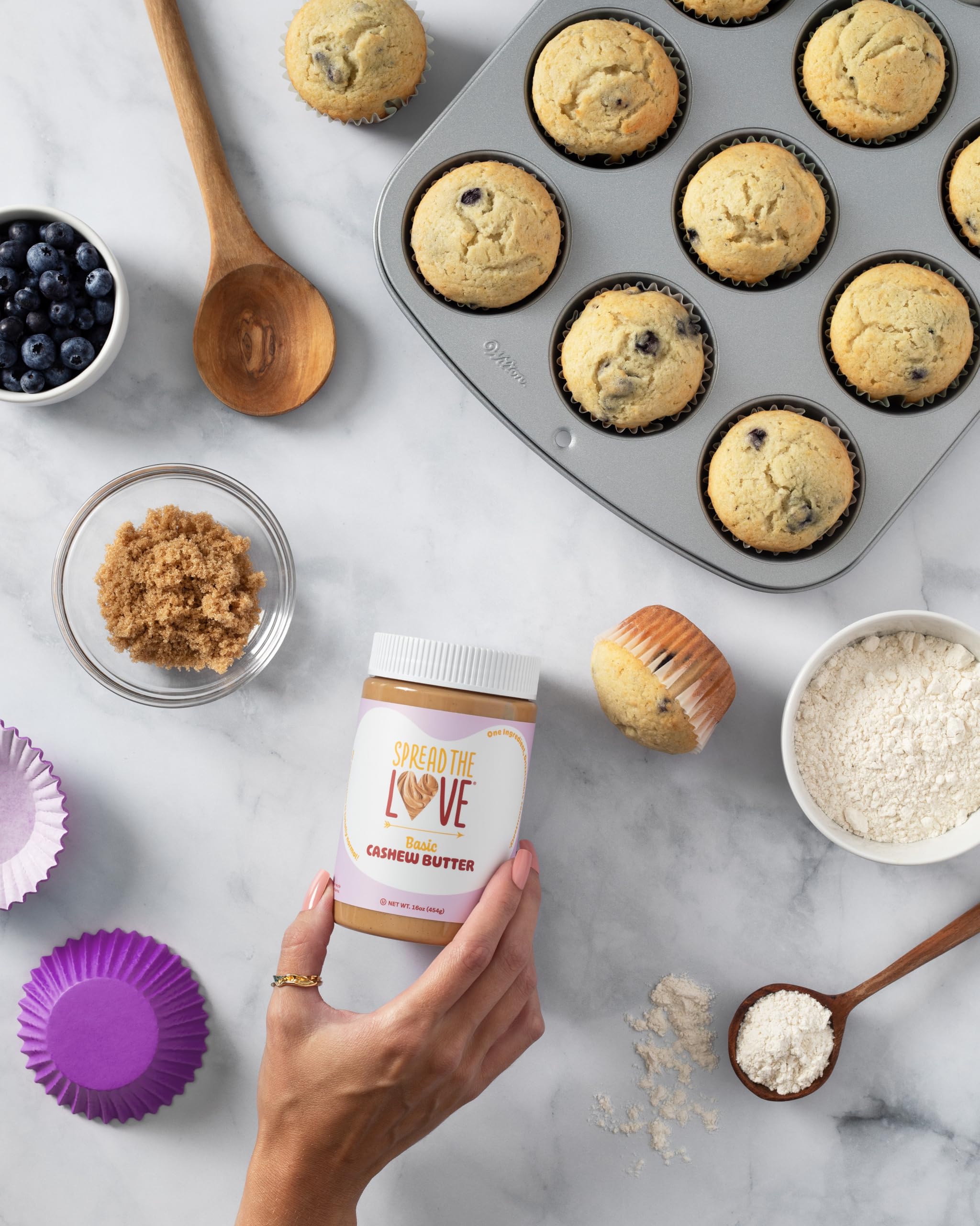 Spread The Love Keto-friendly cashew butter supports low-carb snacking.