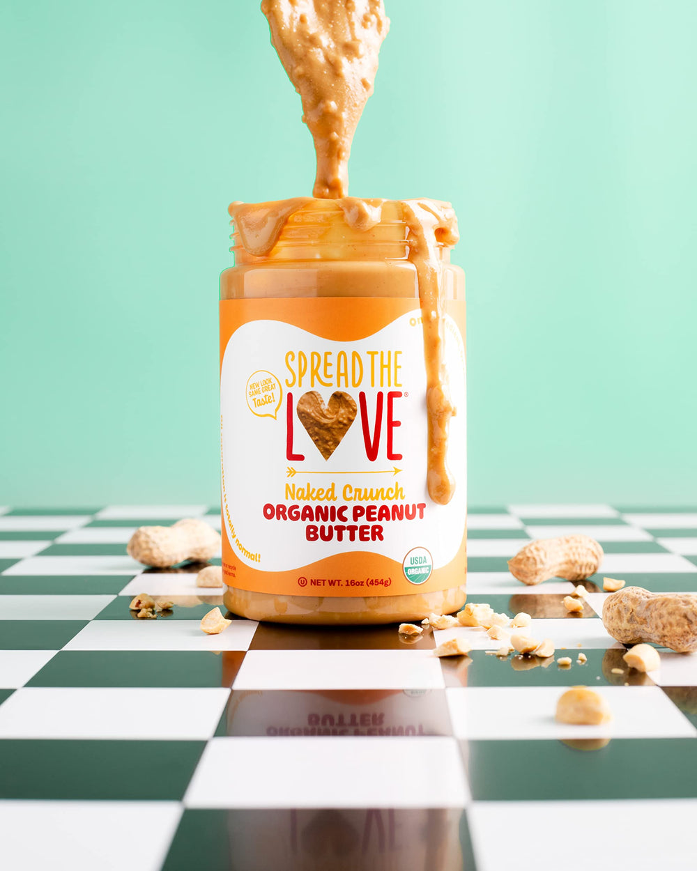 Spread The Love Naked Crunch no-salt no-sugar formula on pantry jar