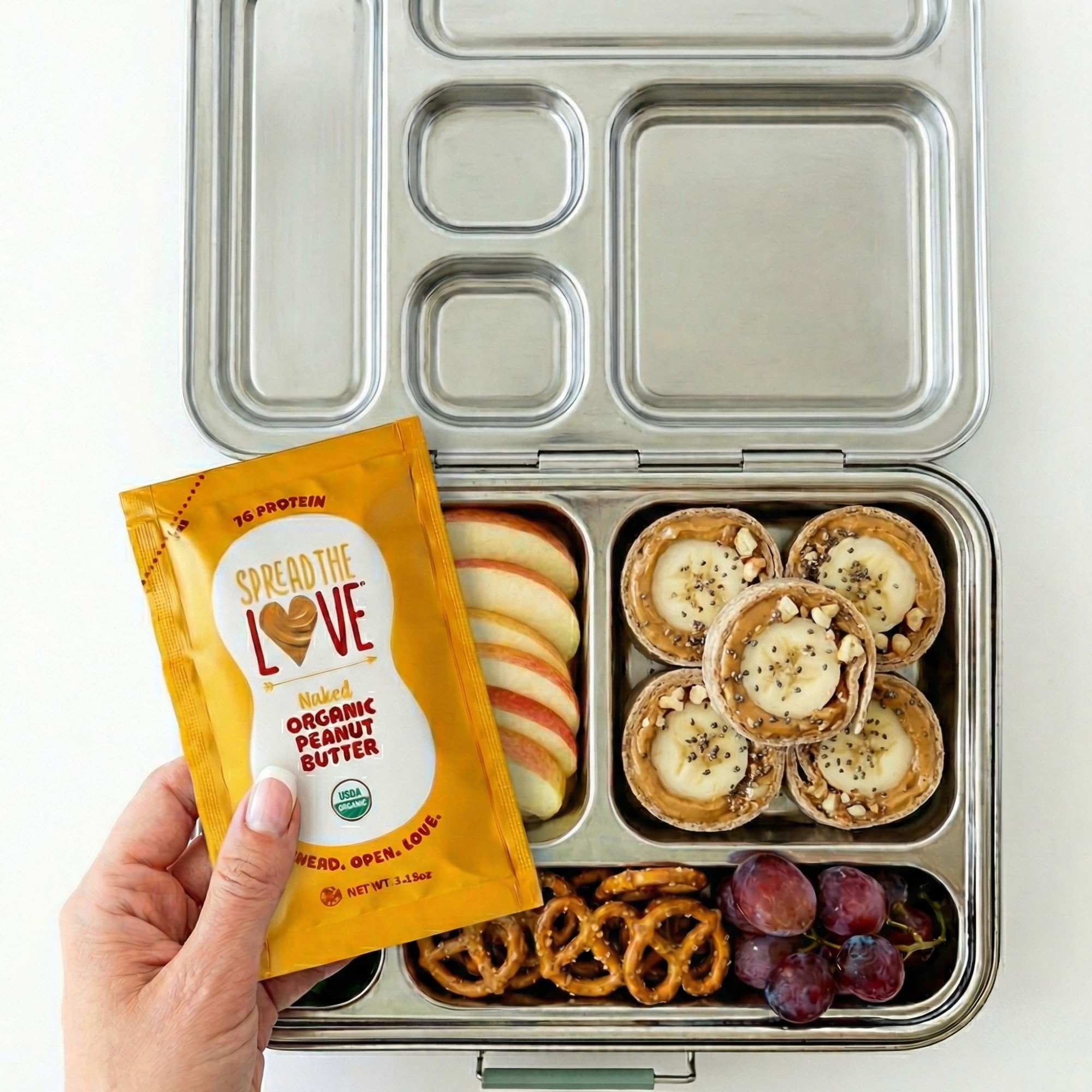 Spread The Love NAKED on-the-go snacking for gamers and travelers.