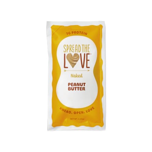 Spread The Love NAKED packs in bag, travel-friendly snack option.