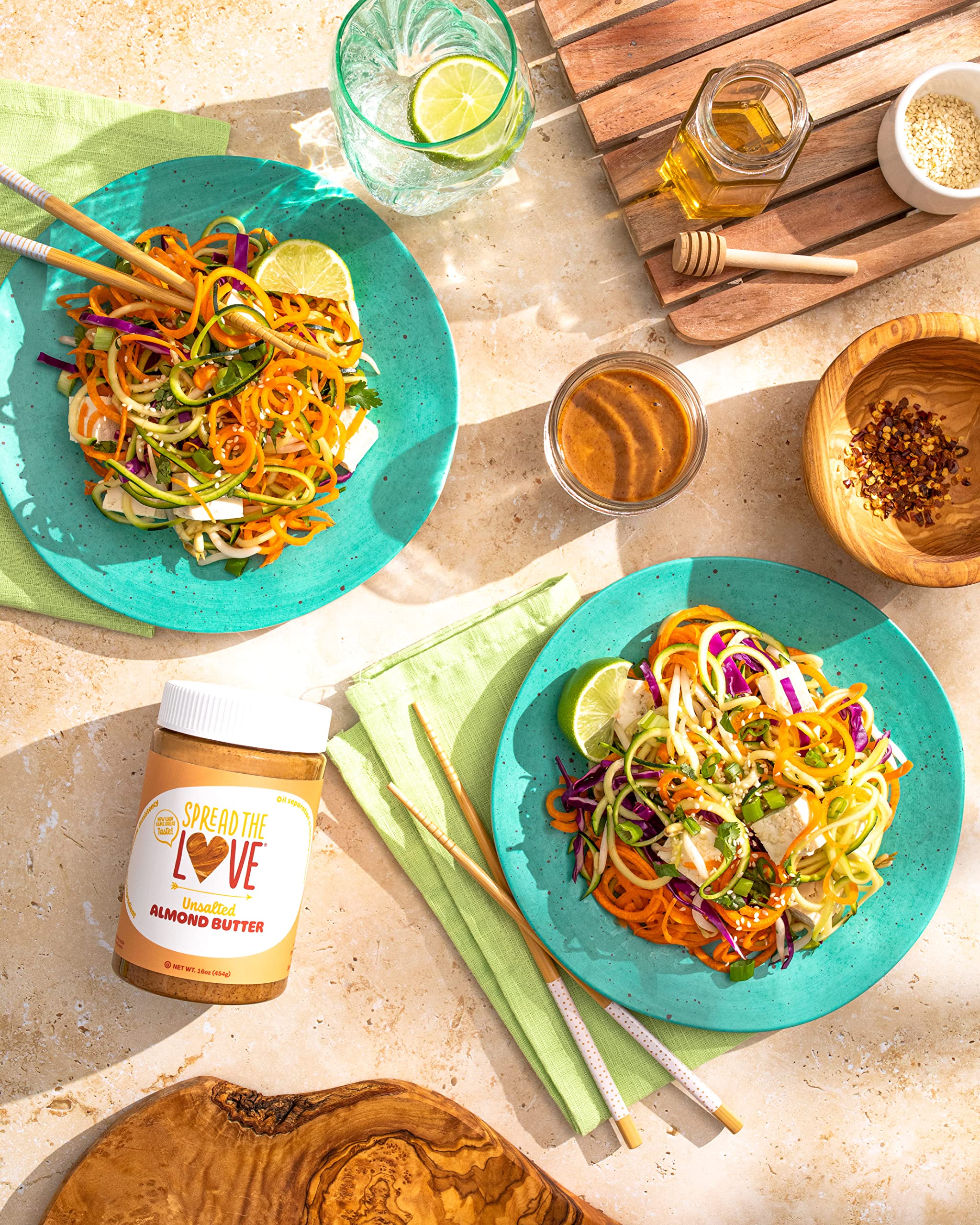 Spread The Love almond butter with a smooth creamy texture, great for spreads and baking.