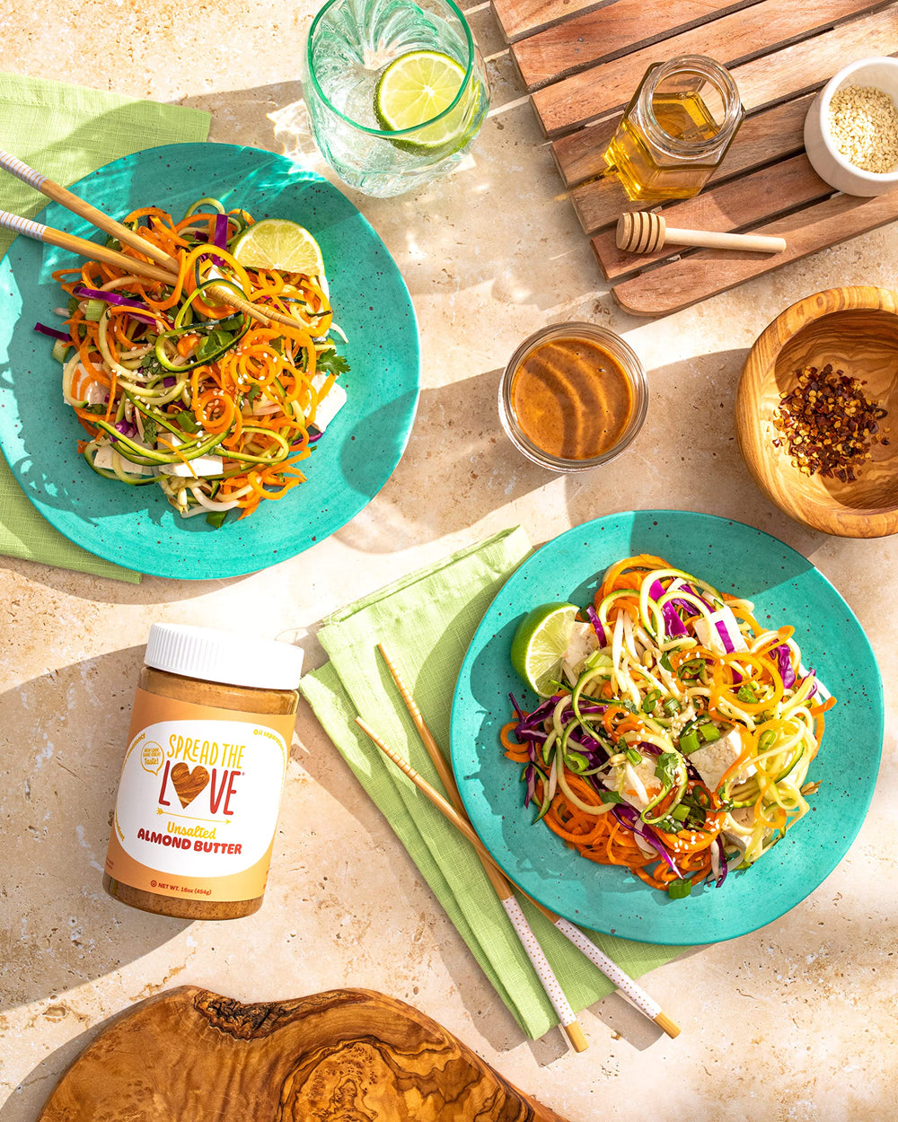 Spread The Love almond butter with a smooth creamy texture, great for spreads and baking.