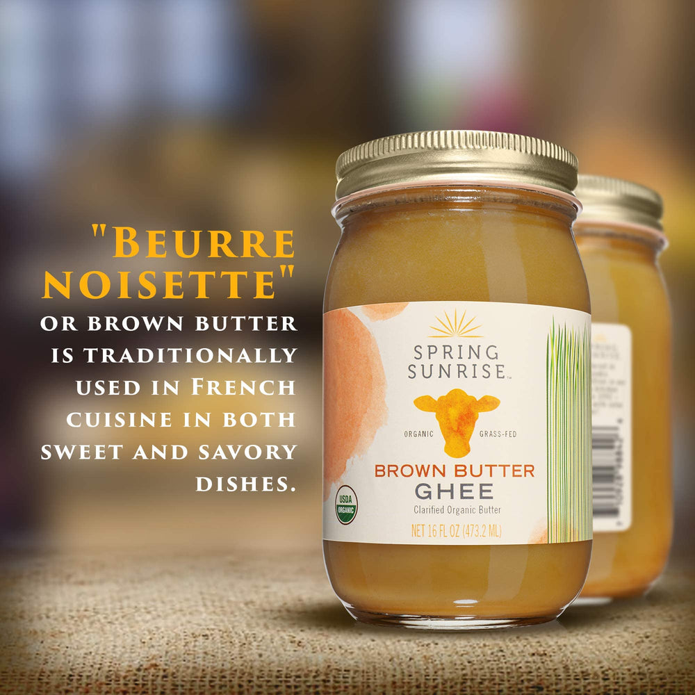Ghee stored in pantry for convenient cooking with Spring Sunrise