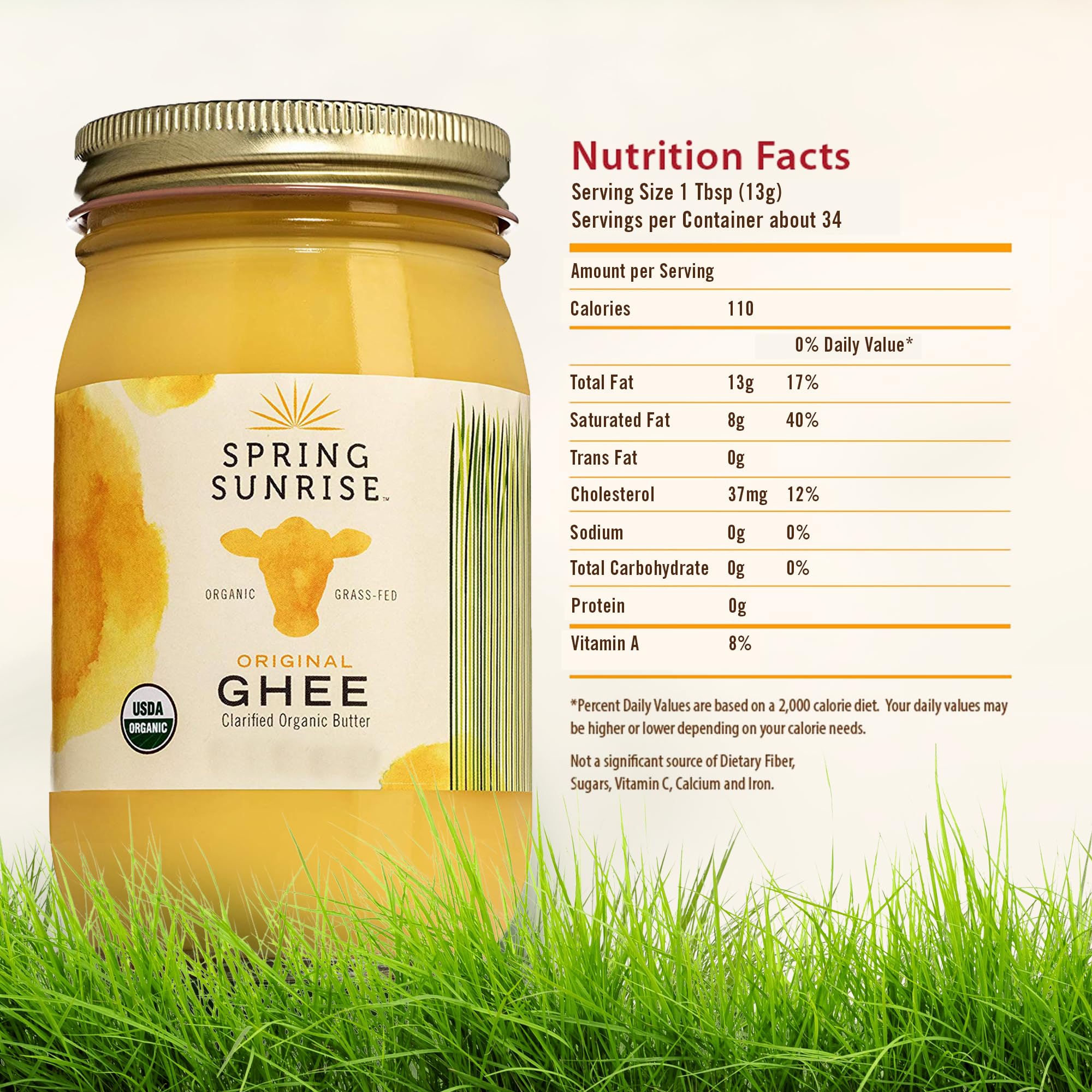 Spring Sunrise Ghee pour demonstrates smooth texture for frying and finishing flavors