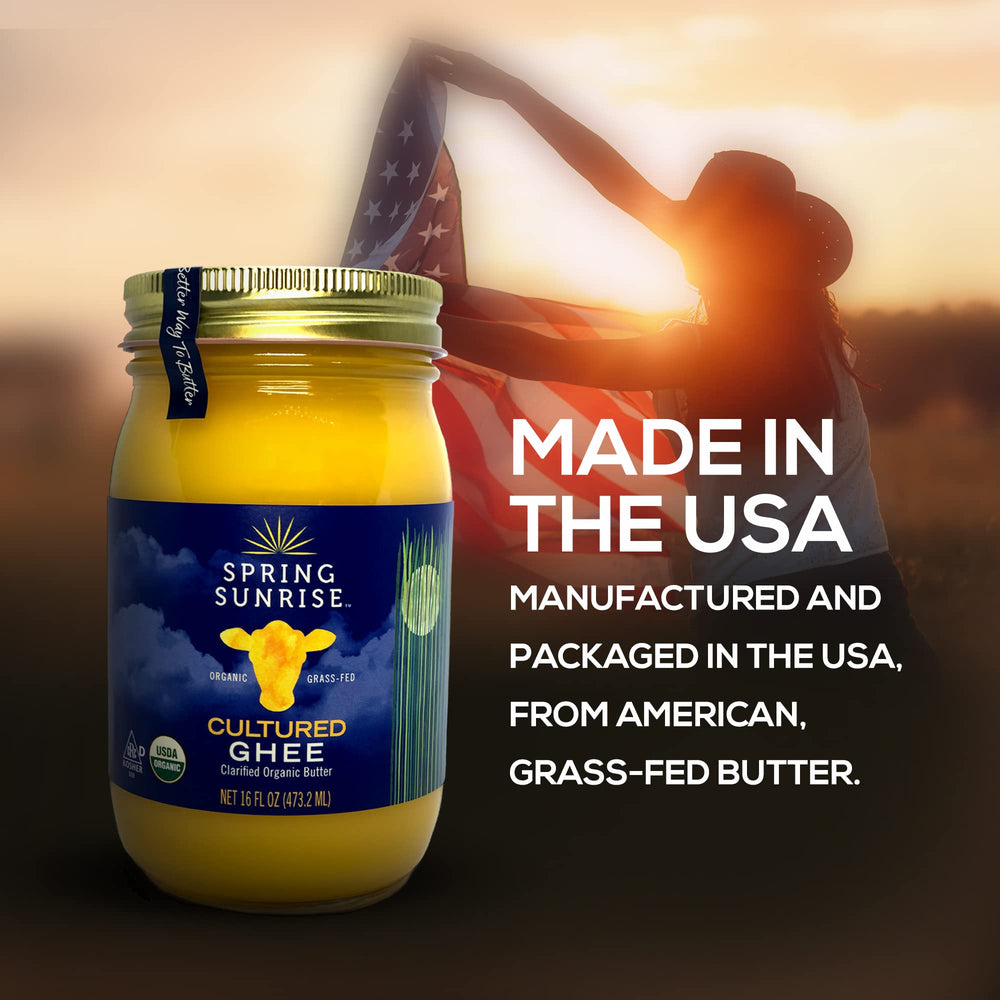 Spring Sunrise Ghee shelf-stable in pantry for long-term storage