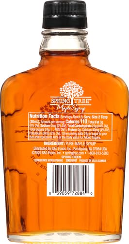 Spring Tree Organic Maple Syrup bottle with rich aroma