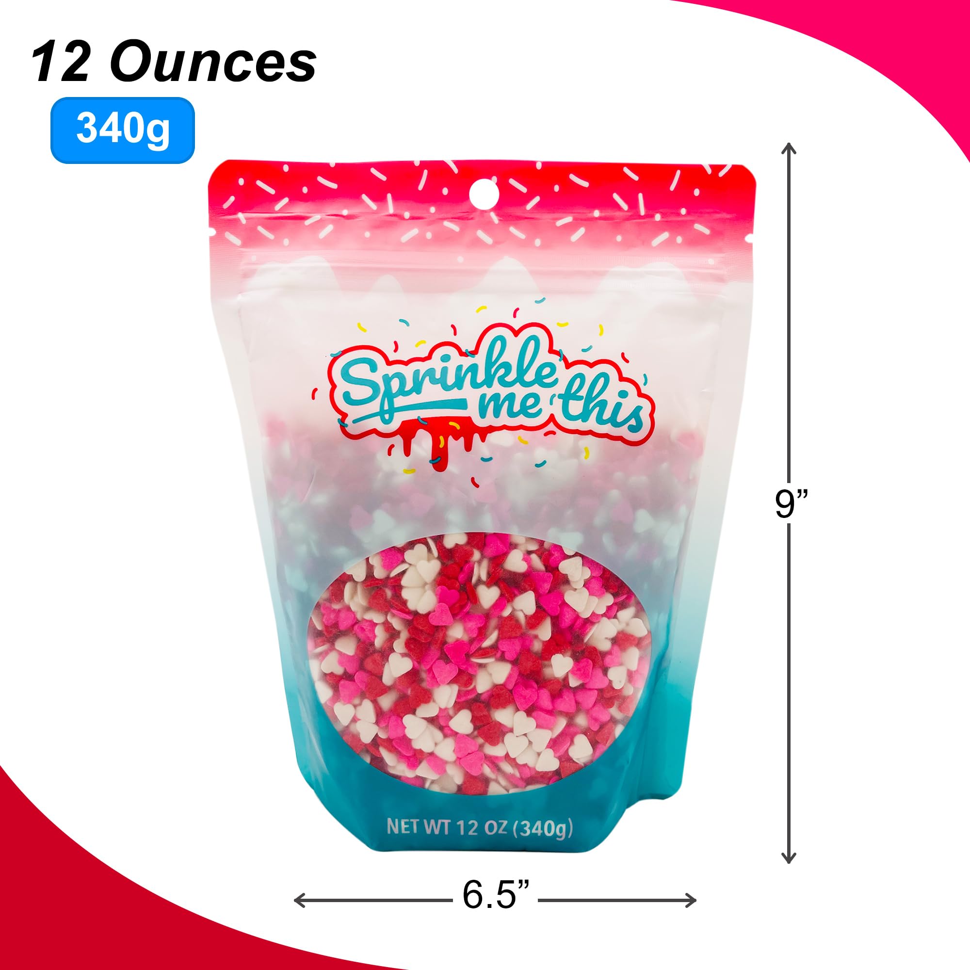 Sprinkle Me This 12oz resealable bag keeps sprinkles fresh between uses