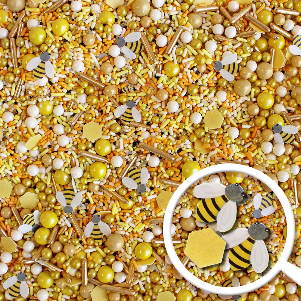 Summer decor accents from Sprinkle Pop enhance cakes, cookies, and ice cream.