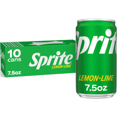 Sprite Lemon-Lime fridge pack with 10 cans ready for sharing.