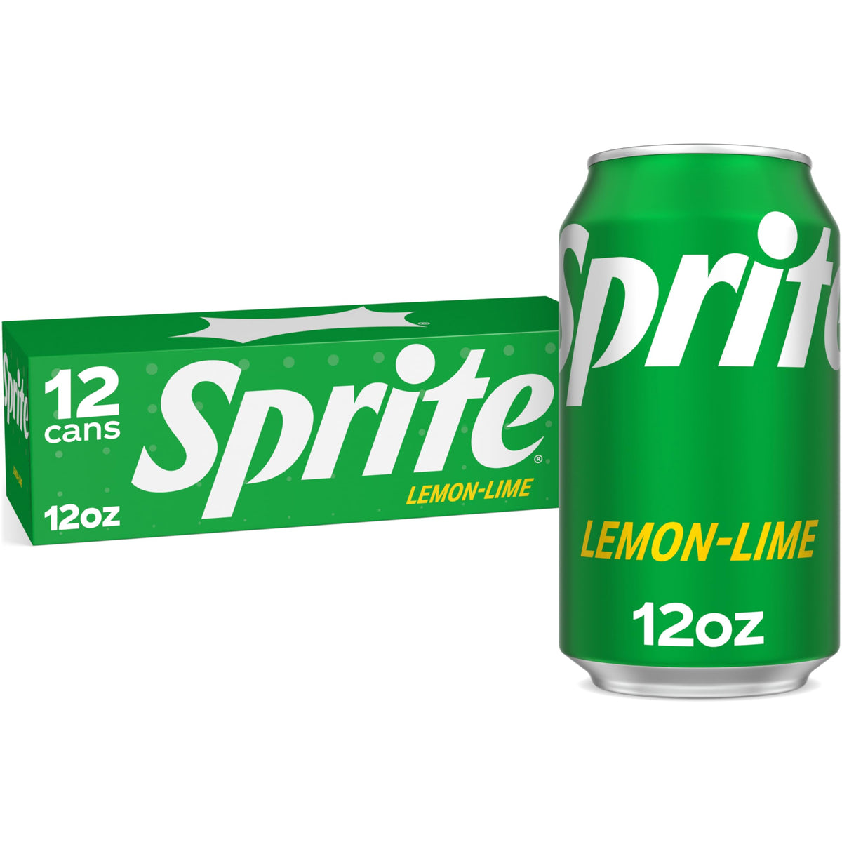 Sprite Lemon Lime Soda can shows crisp refreshment and iconic flavor.