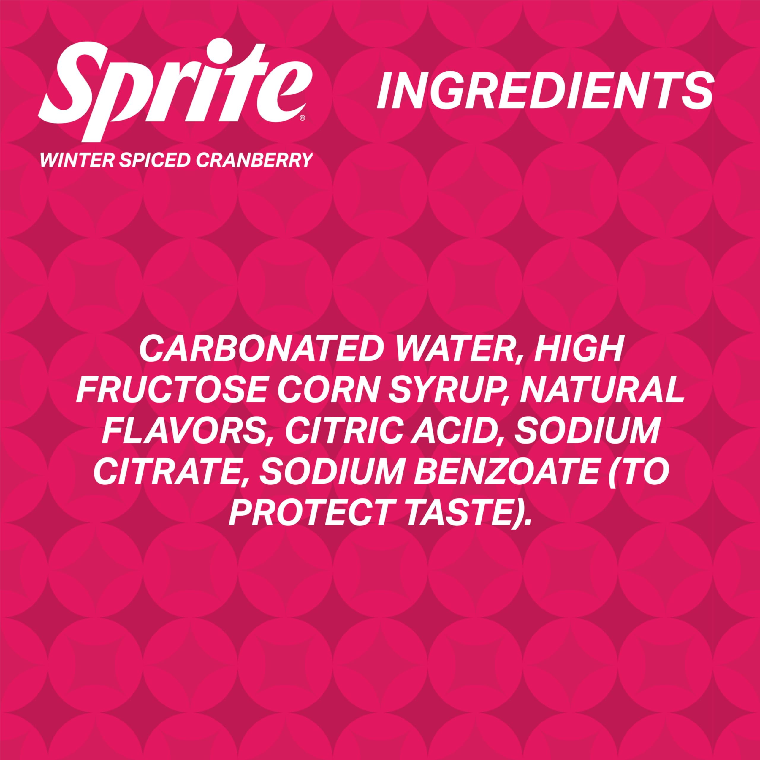 Sprite Winter Spiced Cranberry fridge pack ready for holiday gatherings.