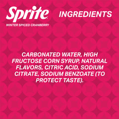 Sprite Winter Spiced Cranberry fridge pack ready for holiday gatherings.