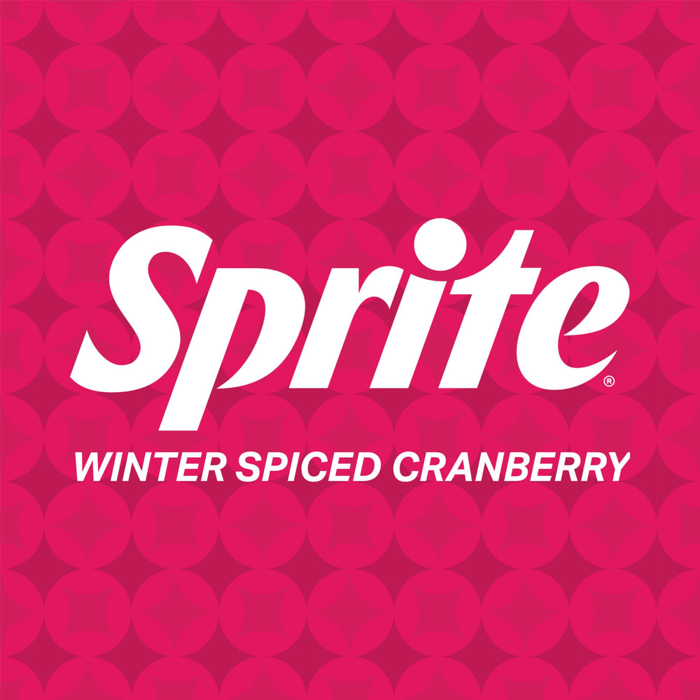 Aromas of citrus, spice, and cranberry in Sprite Winter Spiced Cranberry.