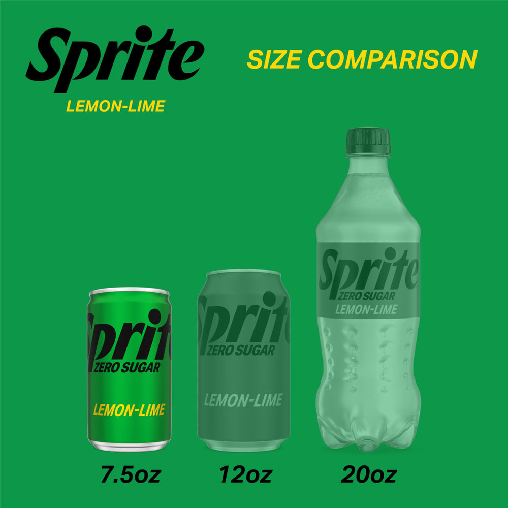 Chilled Sprite Zero Sugar Lemon Lime can with ice