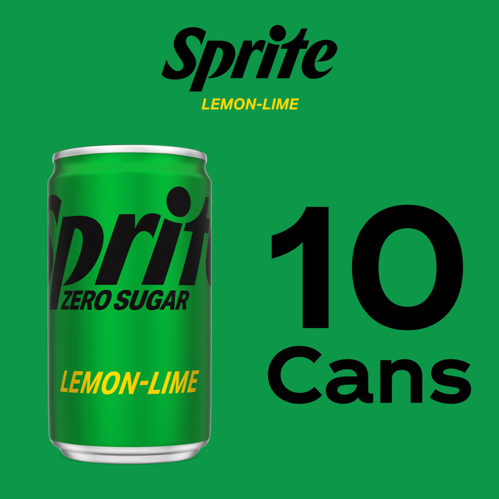 Closeup of Sprite Zero Sugar Lemon Lime label