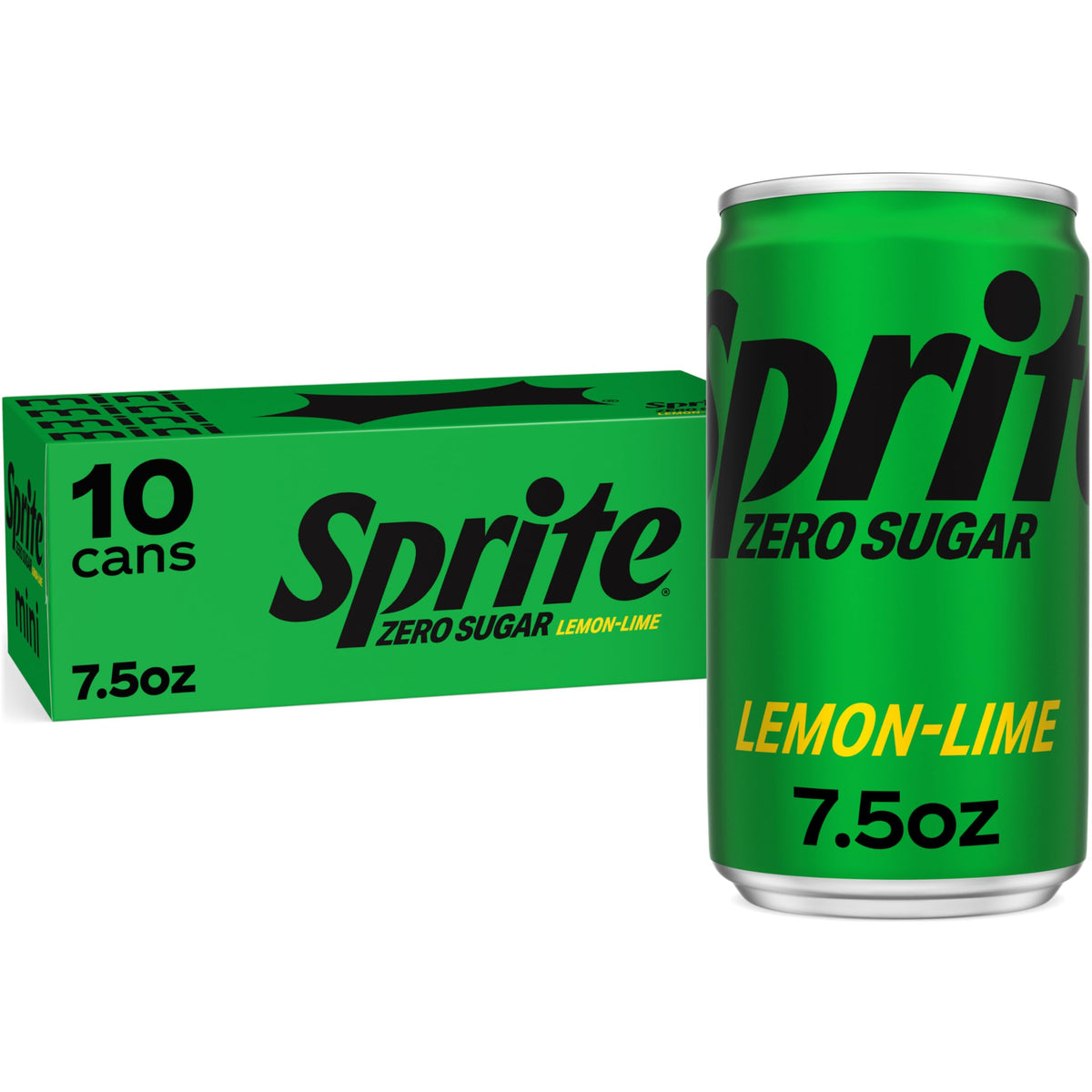Sprite Zero Sugar Lemon Lime mini can on display for quick refreshment