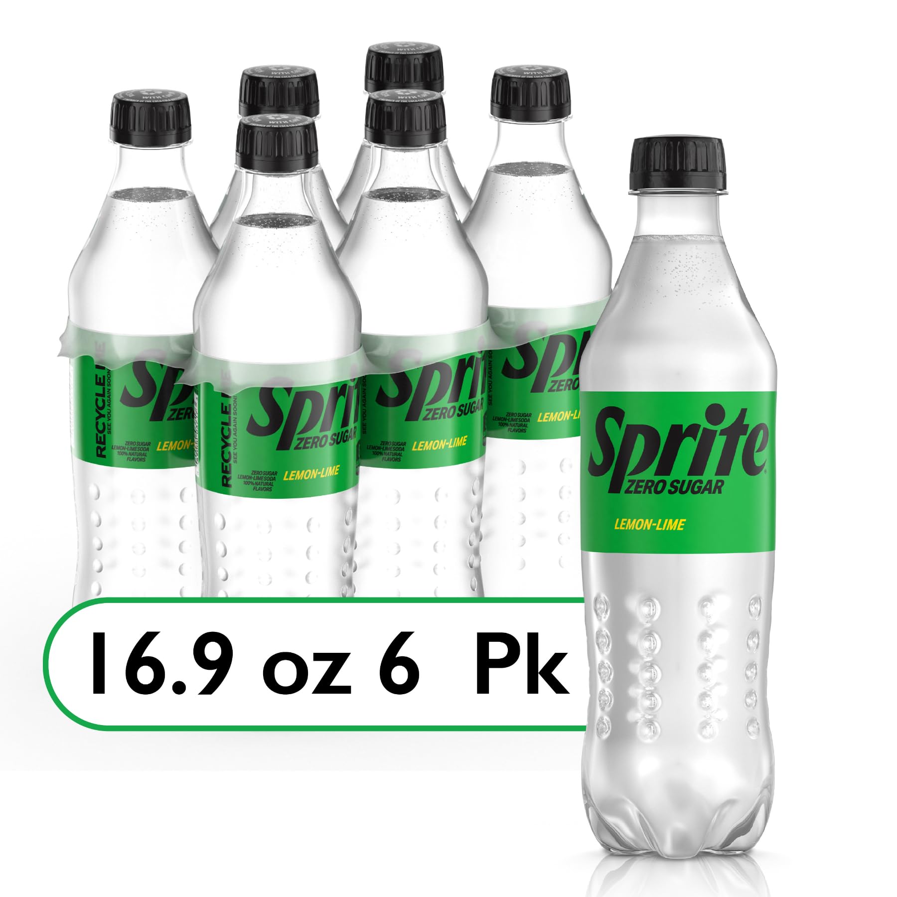 Sprite Zero Sugar Lemon Lime six pack shows value and on the go refreshment